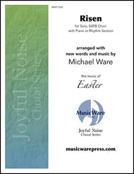 Risen SATB choral sheet music cover Thumbnail